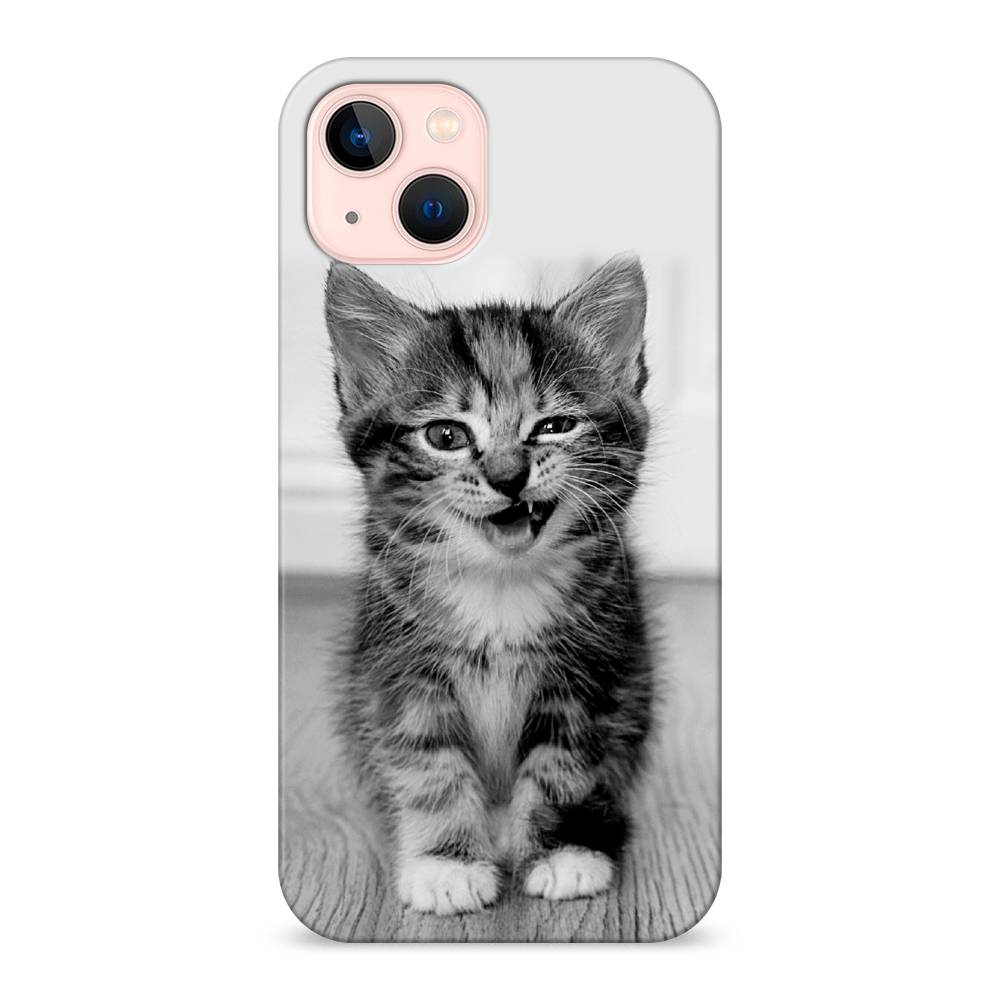 

Пластиковый чехол "Подмигивающий котенок" на Apple iPhone 13, 14220-1