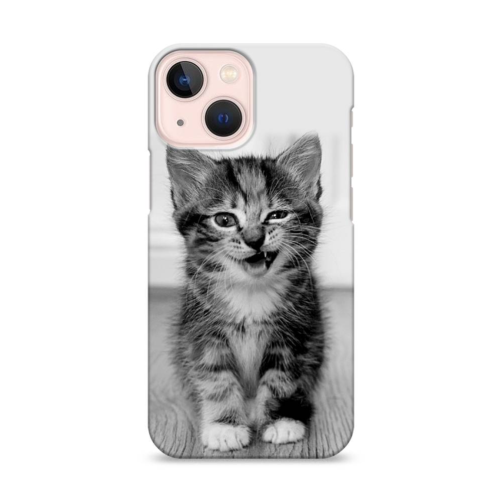 

Пластиковый чехол "Подмигивающий котенок" на Apple iPhone 13 mini, 14120-1