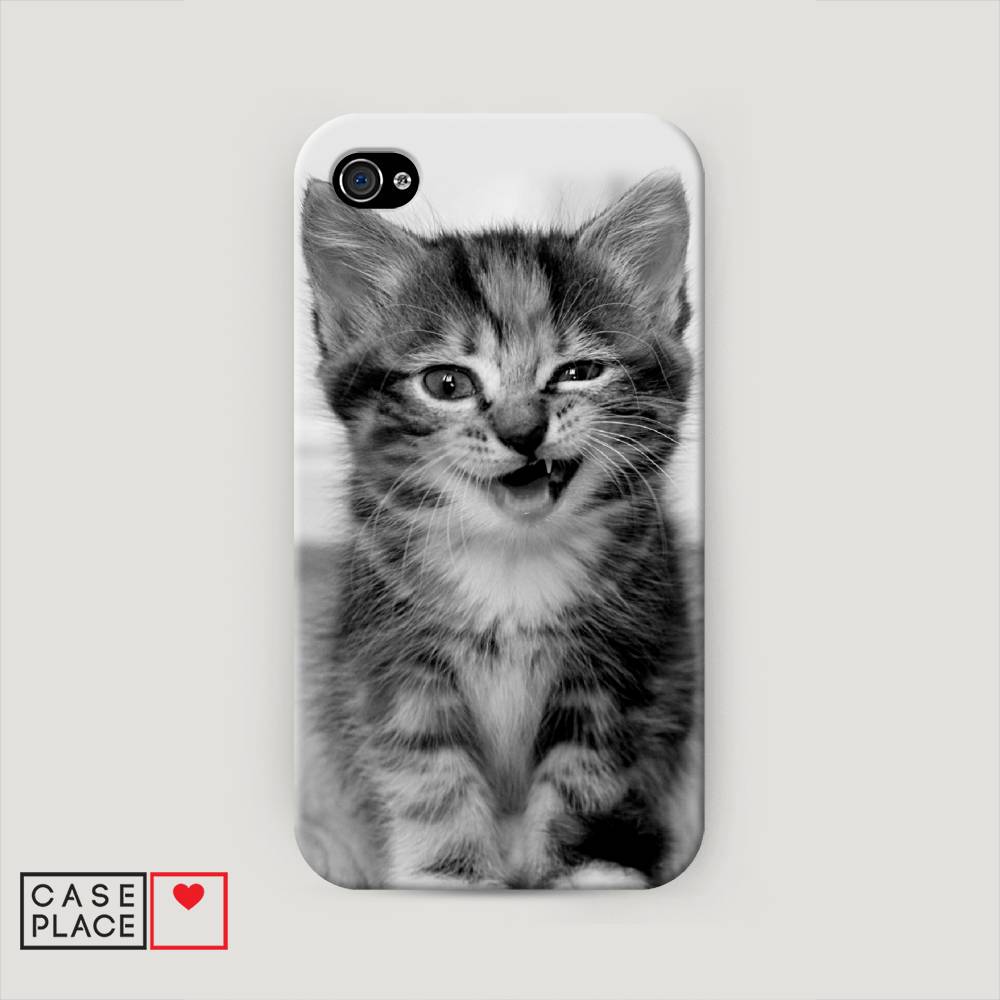 

Пластиковый чехол "Подмигивающий котенок" на Apple iPhone 4, 10120-1