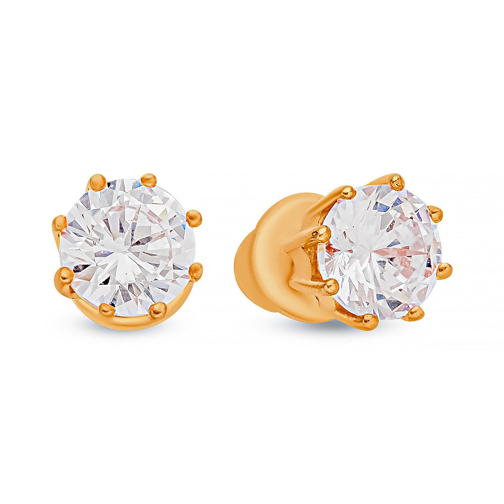 

Серьги пусеты из серебра 585Gold 702011088, фианит, 702011088