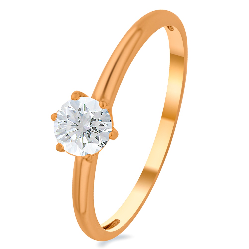 

Кольцо помолвочное из серебра с фианитом р. , 585Gold 701013049, 701013049