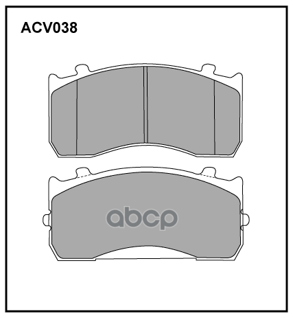 

Колодки передние газ-3310 валдай allied nippon acv038k