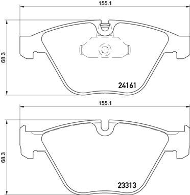 

Колодки Тормозные, Комплект Передний brembo p06081