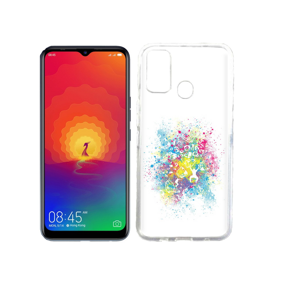 

Чехол MyPads Tocco для Tecno Spark 4 акварель абстракция, Прозрачный, Tocco