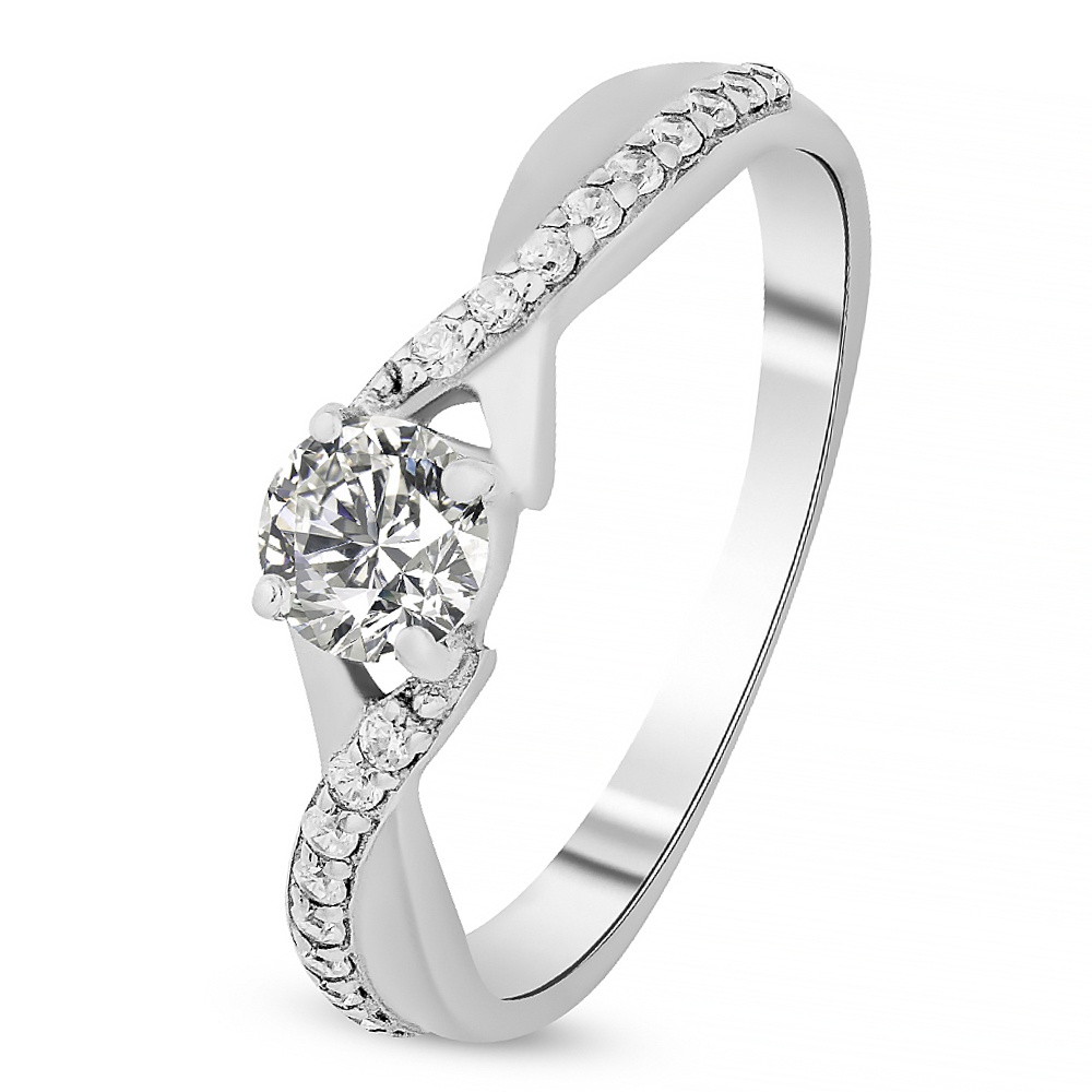 

Кольцо из серебра р.  585Gold 701013114, фианит, 701013114