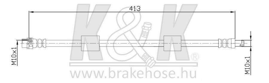 

Шланг Тормозной Передн Bmw: 5 (E39) 2.0d, 2.5d/2.0i 00- K&K арт. FT0052