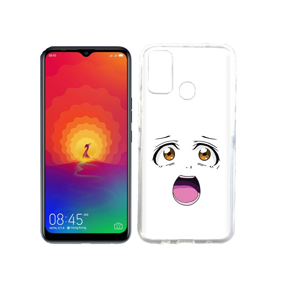 

Чехол MyPads Tocco для Tecno Spark 4 аниме лицо, Прозрачный, Tocco