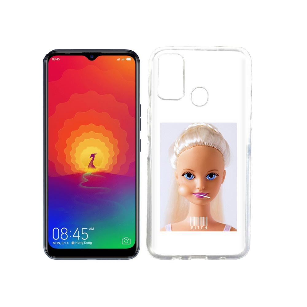 

Чехол MyPads Tocco для Tecno Spark 4 барби, Прозрачный, Tocco