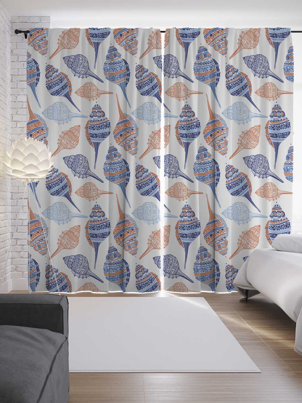 фото Шторы joyarty с фотопечатью "разноцветный листопад" из сатена, 290х265 см