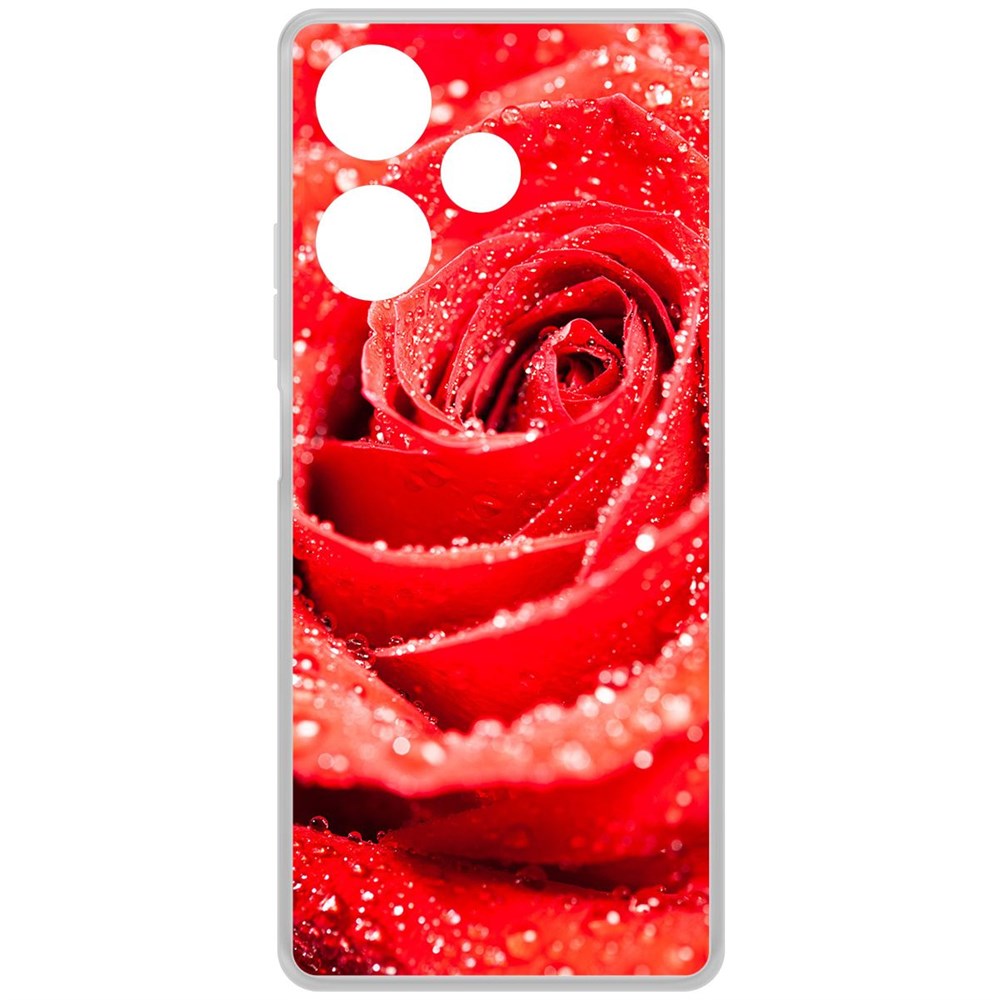 

Чехол-накладка Krutoff Clear Case Роза для INFINIX Hot 30, Прозрачный
