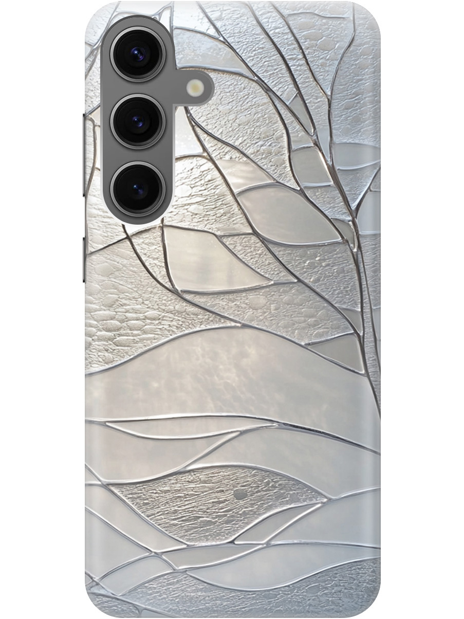 

Силиконовый чехол на Samsung Galaxy S24 с принтом "Зимние деревья", Прозрачный;серый, 779825741