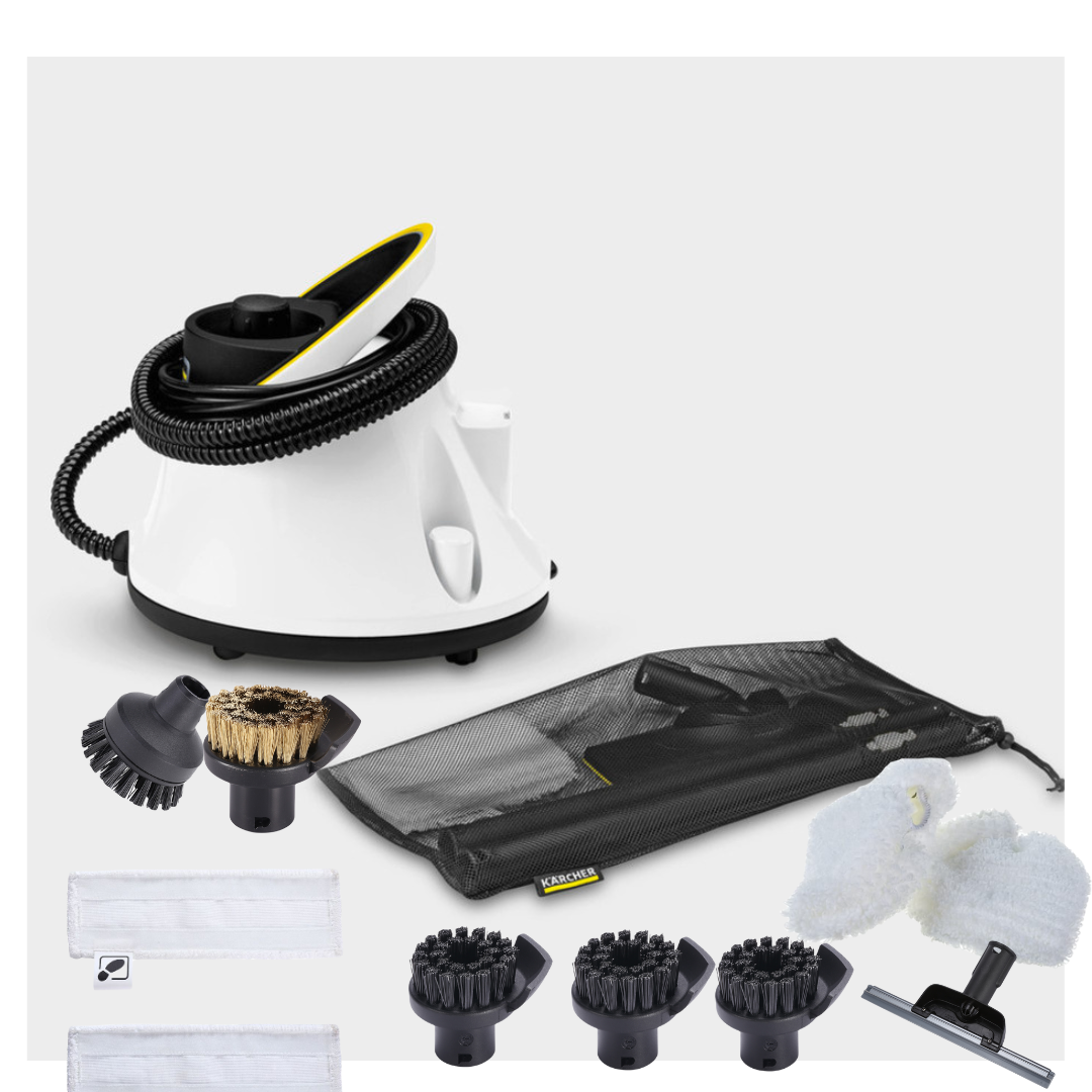 

Пароочиститель Karcher SC 2 Deluxe EasyFix белый, SC 2 Deluxe EasyFix+10 насадок IVAHAVI