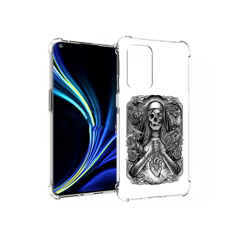 

Чехол MyPads Tocco для OnePlus 9 скелет с сердцем (PT159409.128.603), Прозрачный, Tocco