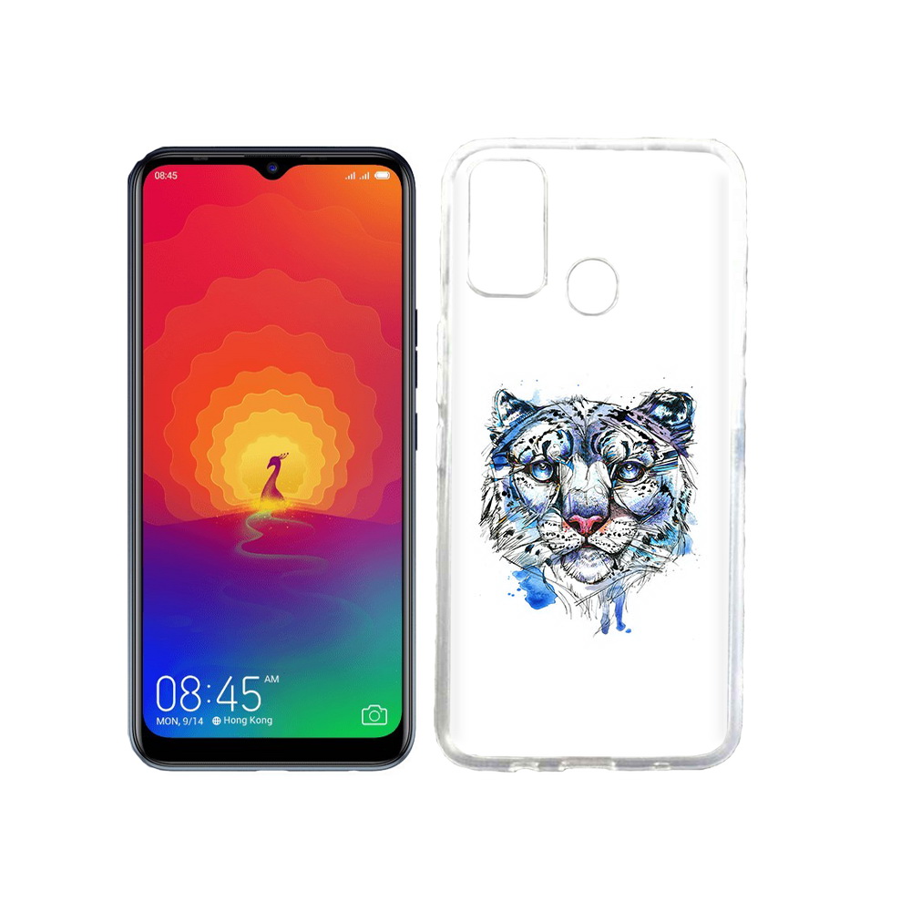 

Чехол MyPads Tocco для Tecno Spark 4 водяной тигр, Прозрачный, Tocco