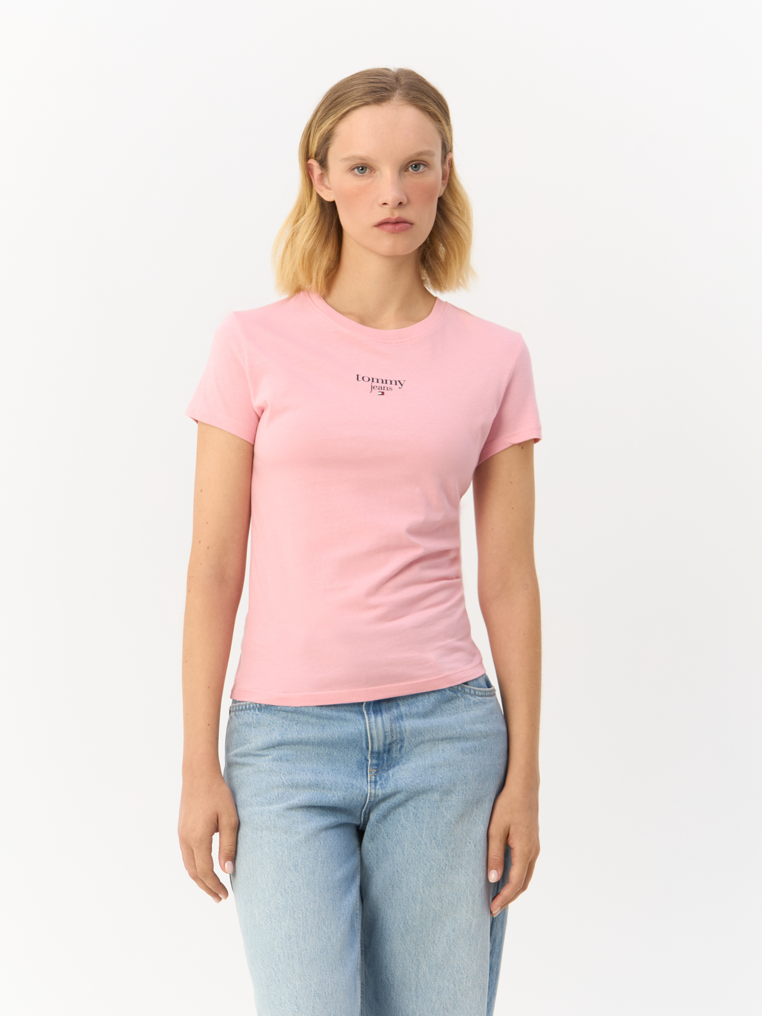 

Футболка женская Tommy Jeans DW0DW18397 розовая XL, Розовый, DW0DW18397