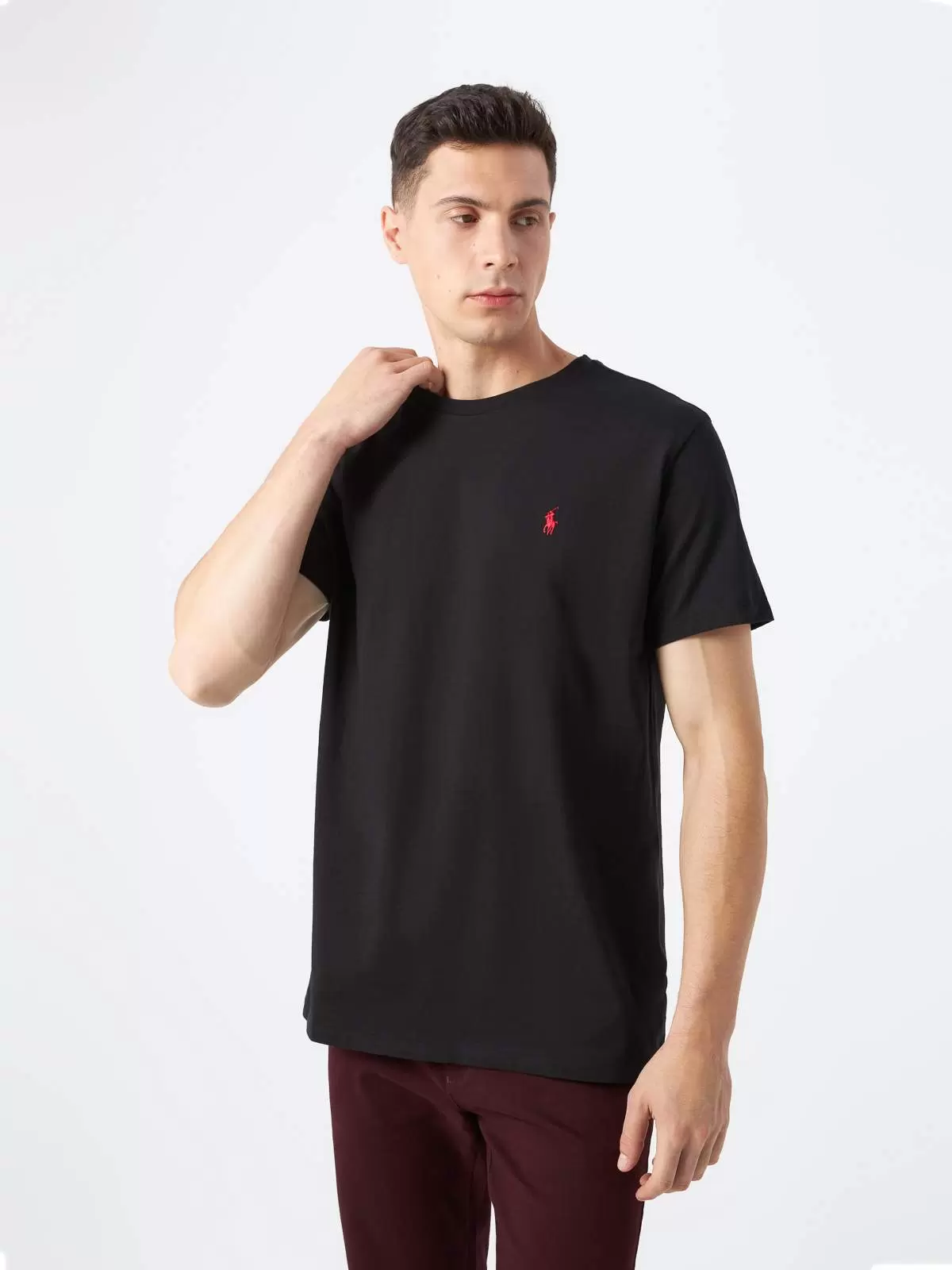 Футболка мужская Polo Ralph Lauren 710656129002 черная XS 4869₽