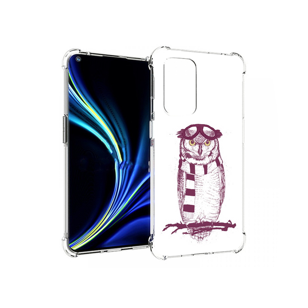 

Чехол MyPads Tocco для OnePlus 9 сова-летчик (PT159409.128.612), Прозрачный, Tocco