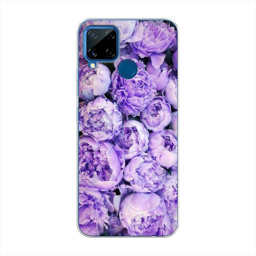 

Чехол Awog на Realme C15 "Пионы сиреневые", Разноцветный, 255050-8