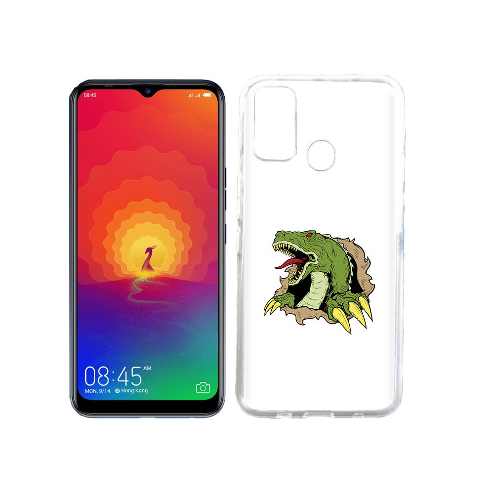 

Чехол MyPads Tocco для Tecno Spark 4 годзила, Прозрачный, Tocco