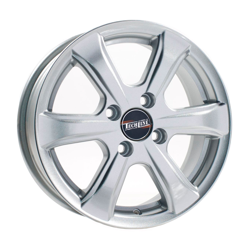 

Колесный диск R14 4x100 5,5j Et43 D60,1 Tech-Line 408 S TECH-LINE T408-5514-601-4x100-43S, Серебристый