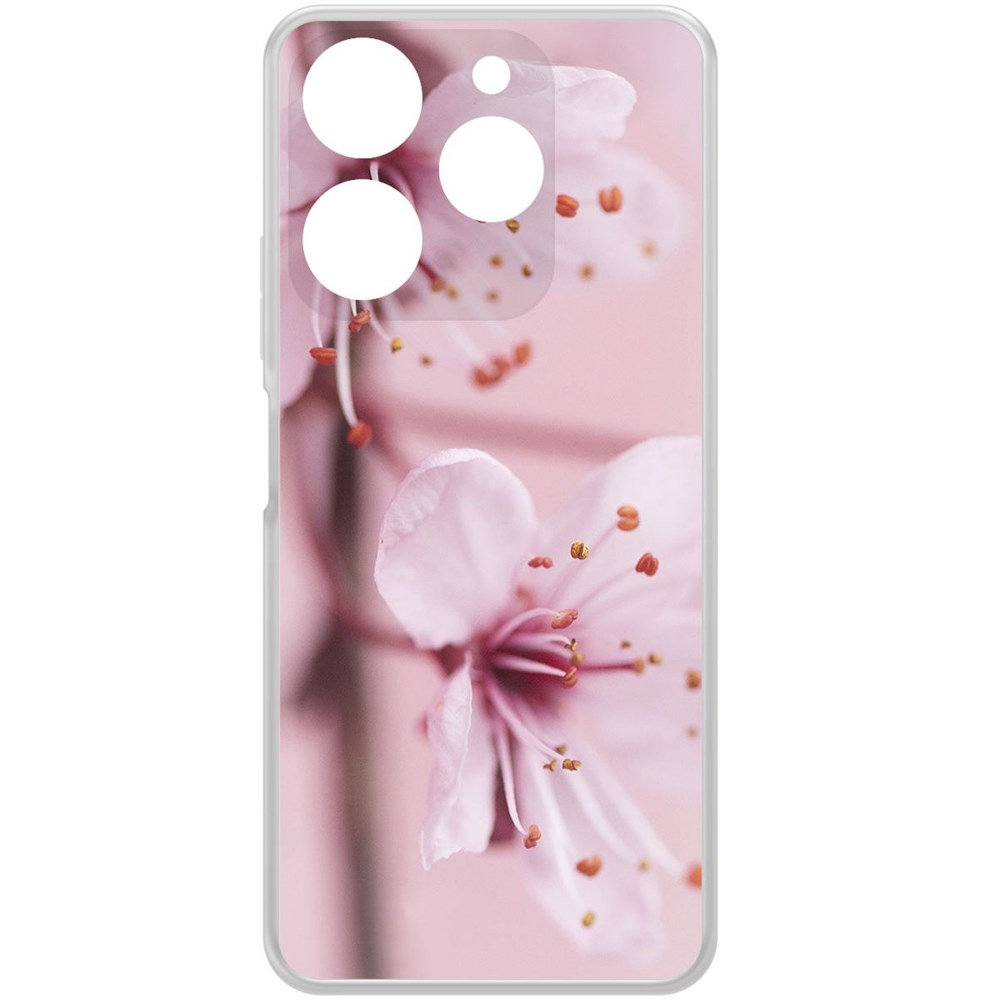 

Чехол-накладка Krutoff Clear Case Весна для Tecno Spark 10 Pro, Прозрачный