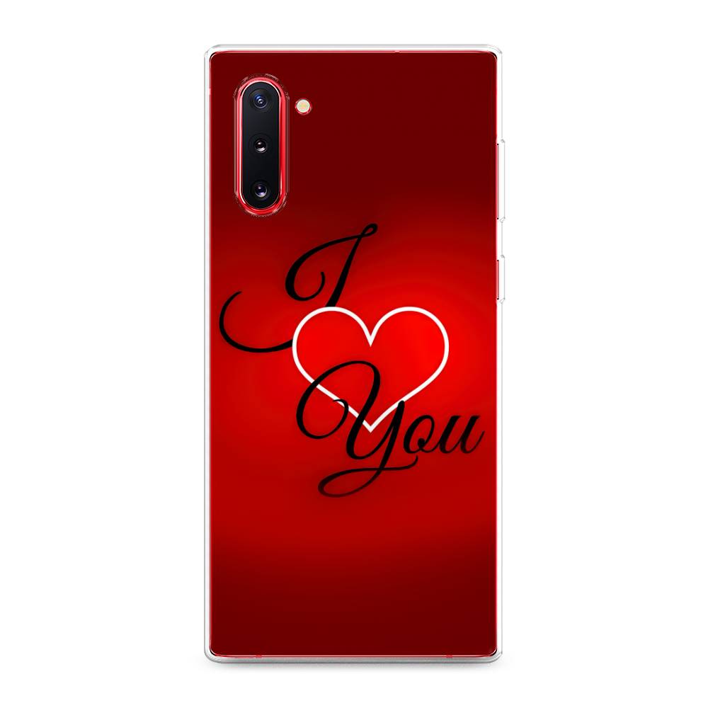 

Чехол Awog на Samsung Galaxy Note 10 "I love you 3", Разноцветный, 28650-6
