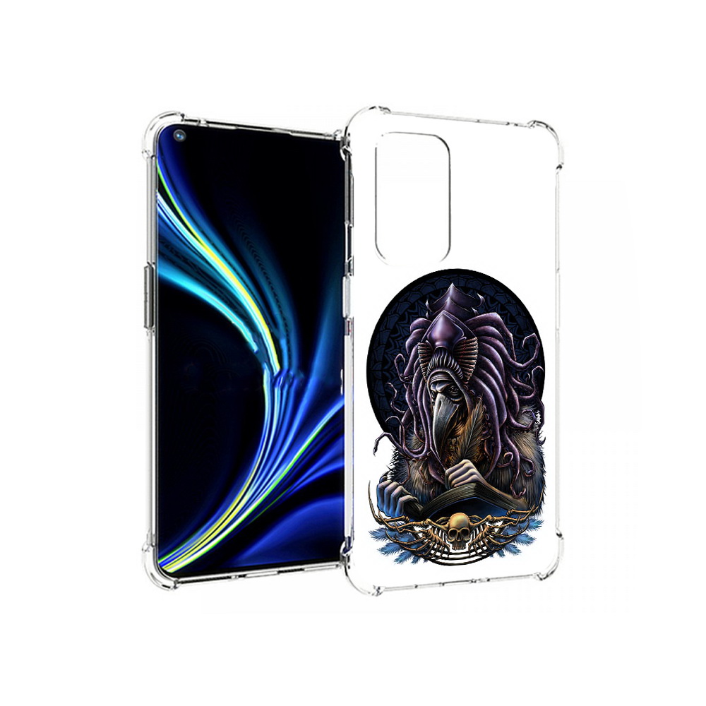 

Чехол MyPads Tocco для OnePlus 9 умный ворон (PT159409.128.650), Прозрачный, Tocco