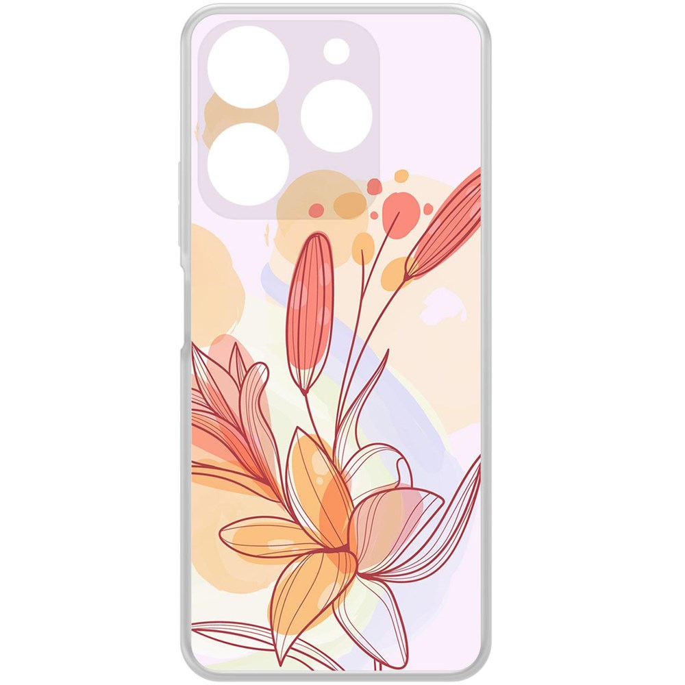 

Чехол-накладка Krutoff Clear Case Фантазия для TECNO Spark 10 Pro, Прозрачный