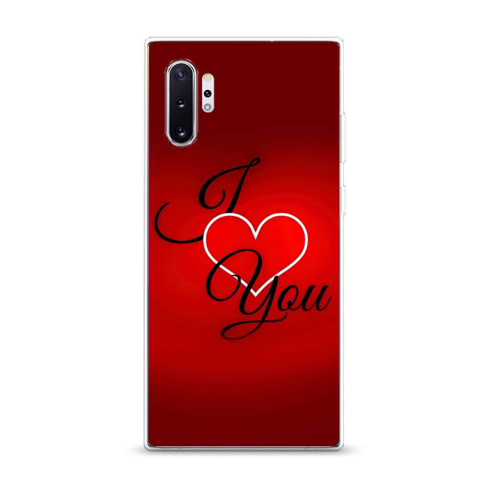 

Чехол Awog на Samsung Galaxy Note 10 Plus "I love you 3", Разноцветный, 28550-6