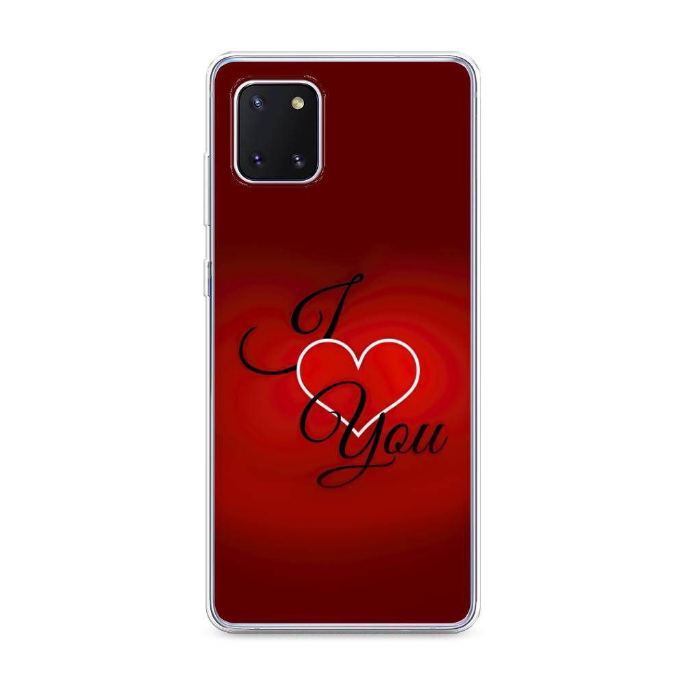 

Чехол Awog на Samsung Galaxy Note 10 lite/A81 "I love you 3", Разноцветный, 29150-6