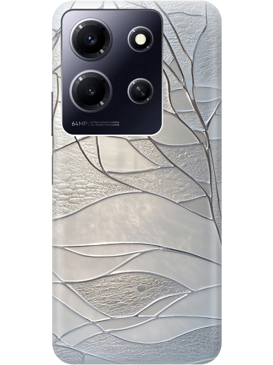

Силиконовый чехол на Infinix Note 30i с принтом "Зимние деревья", Прозрачный;серый, 772564241