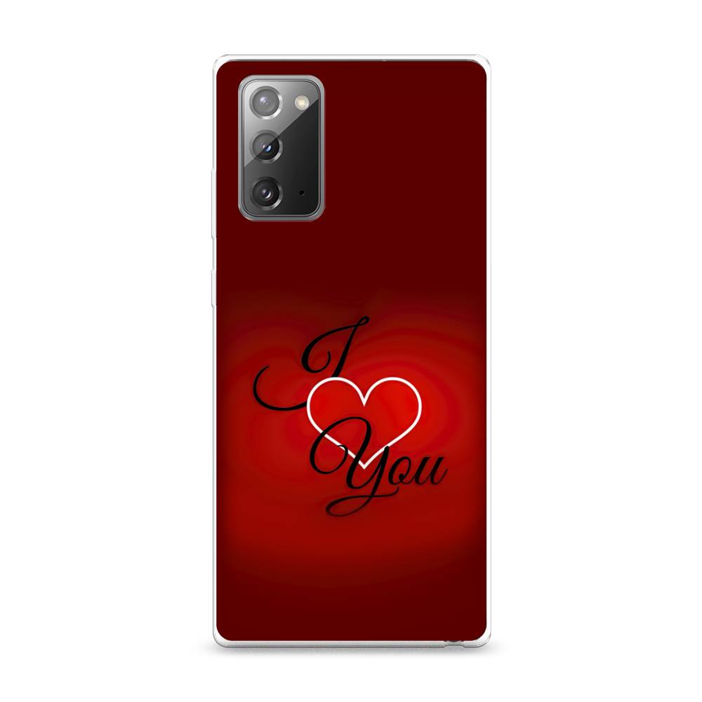 

Чехол Awog на Samsung Galaxy Note 20 / Самсунг Note 20 "I love you 3", Разноцветный, 2100950-6