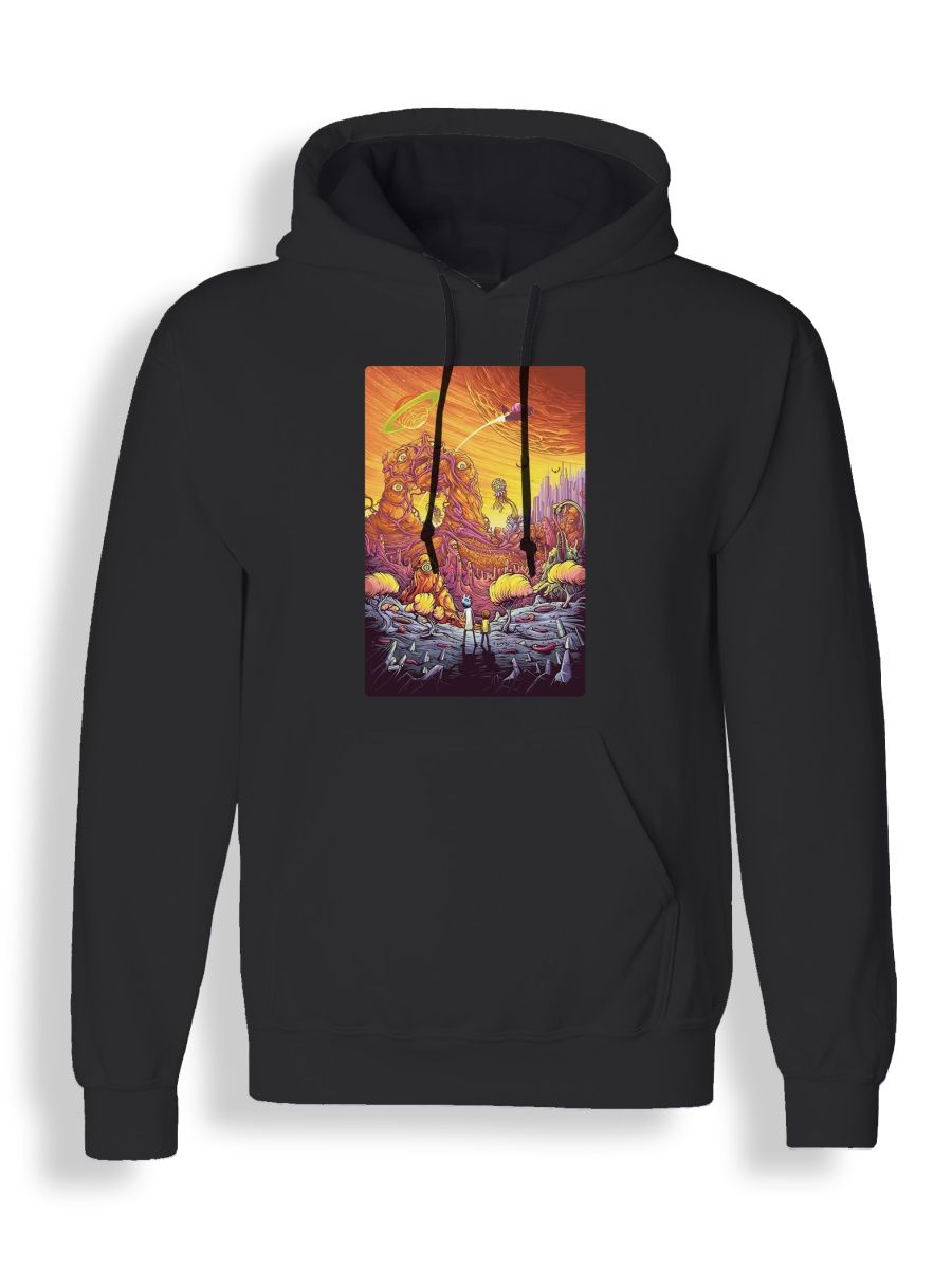 

Худи унисекс СувенирShop Рик и Морти/Rick and Morty 30 черное L, "Рик и Морти/Rick and Morty" 30