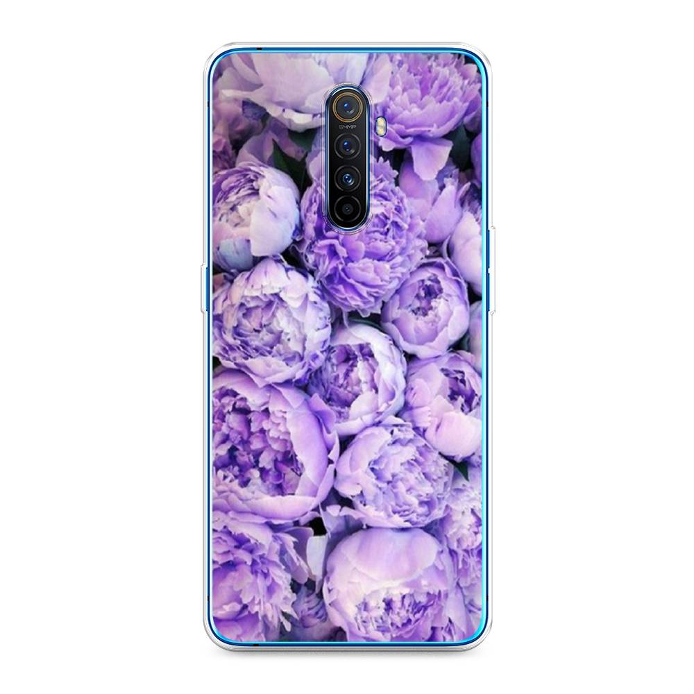 фото Силиконовый чехол "пионы сиреневые" на realme x2 pro awog