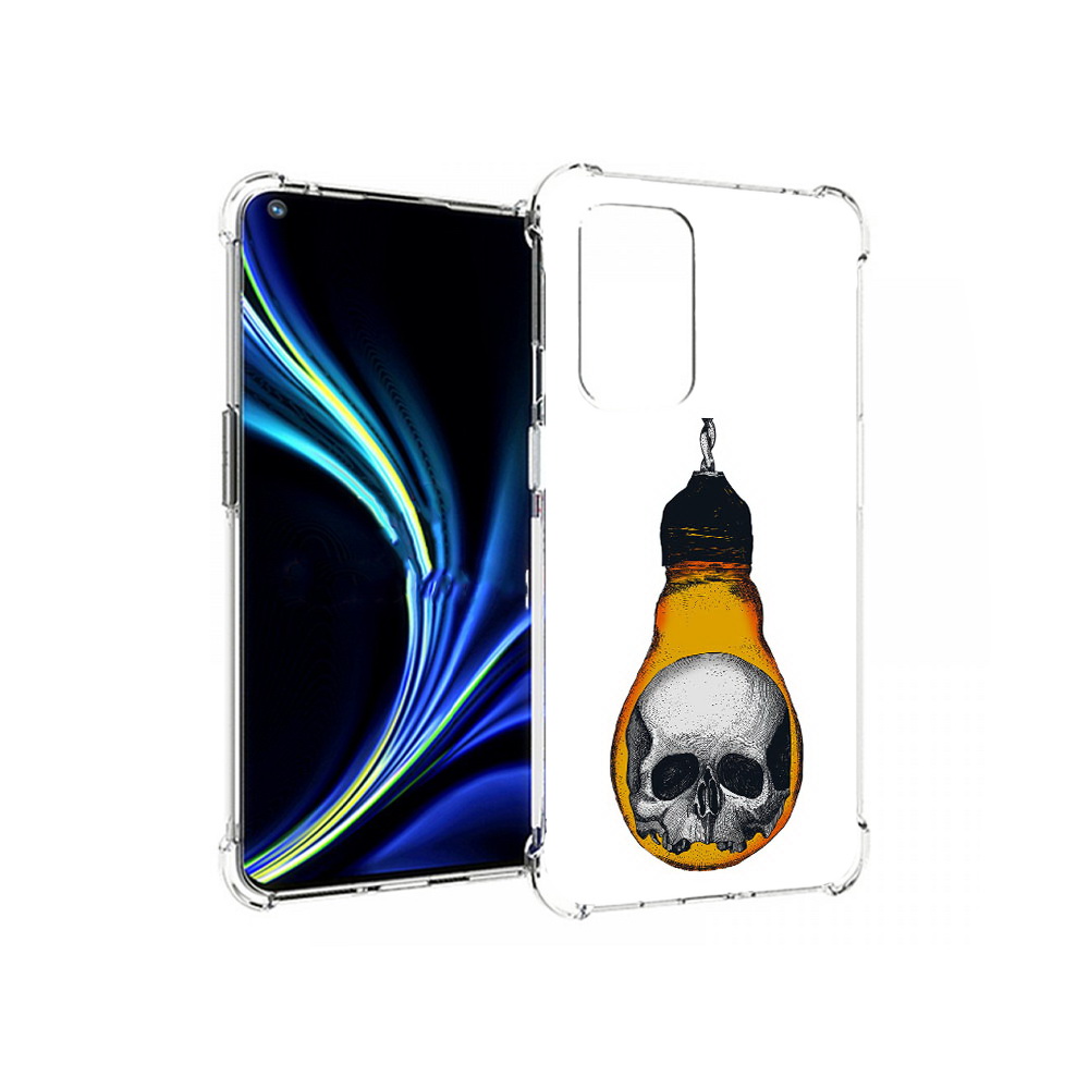 

Чехол MyPads Tocco для OnePlus 9 череп в лампочке (PT159409.128.676), Прозрачный, Tocco
