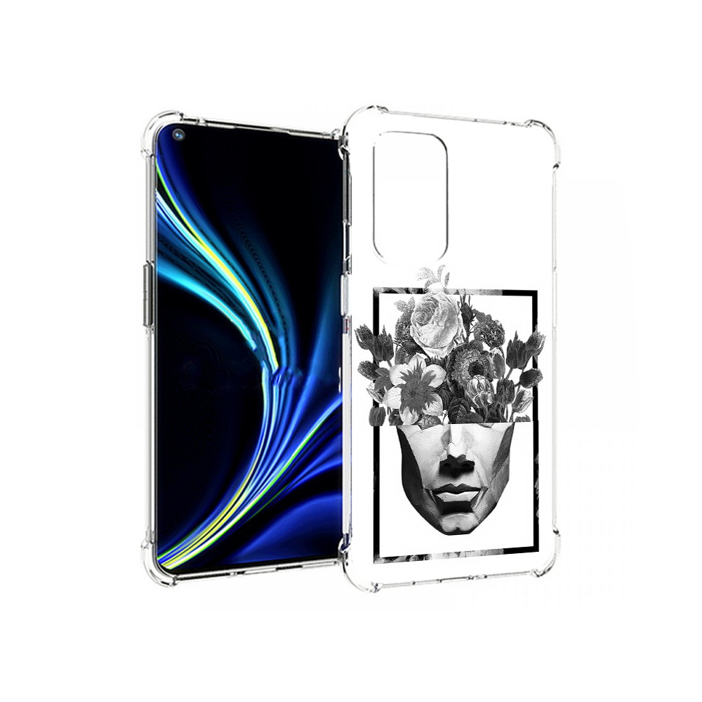 

Чехол MyPads Tocco для OnePlus 9 черно белая ваза в абстракции (PT159409.128.678), Прозрачный, Tocco