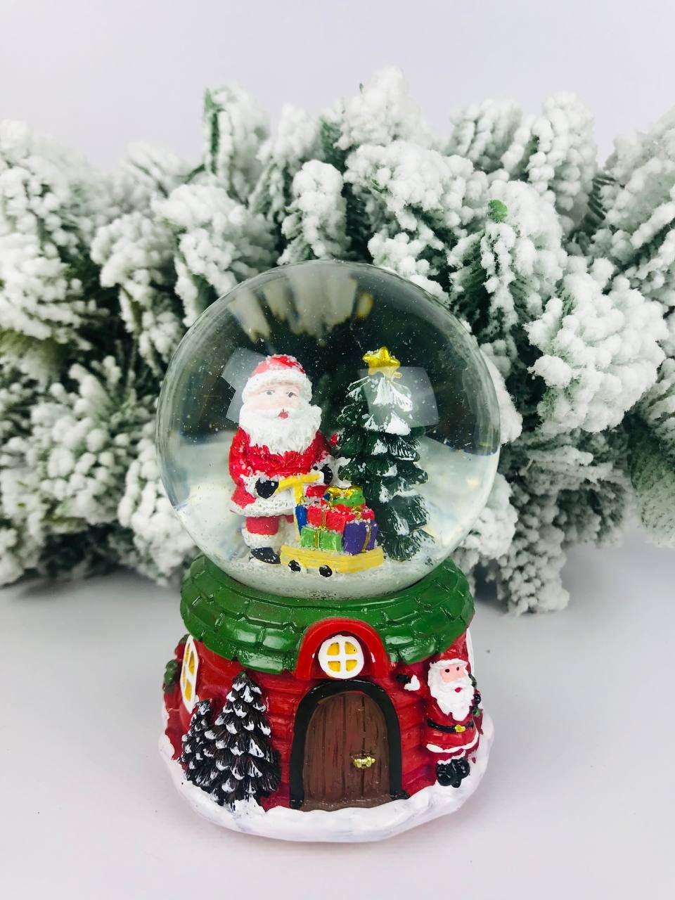 Снежный шар Merry Christmas Дед Мороз и санки с подарками 8806 15292
