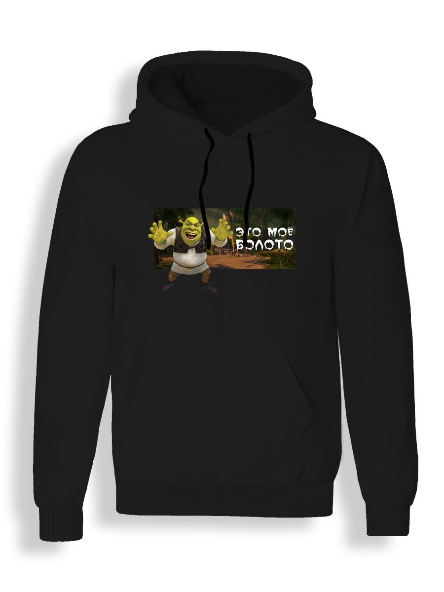 

Худи унисекс СувенирShop Шрек/Shrek/Фиона 4 черное L, "Шрек/Shrek/Фиона" 4
