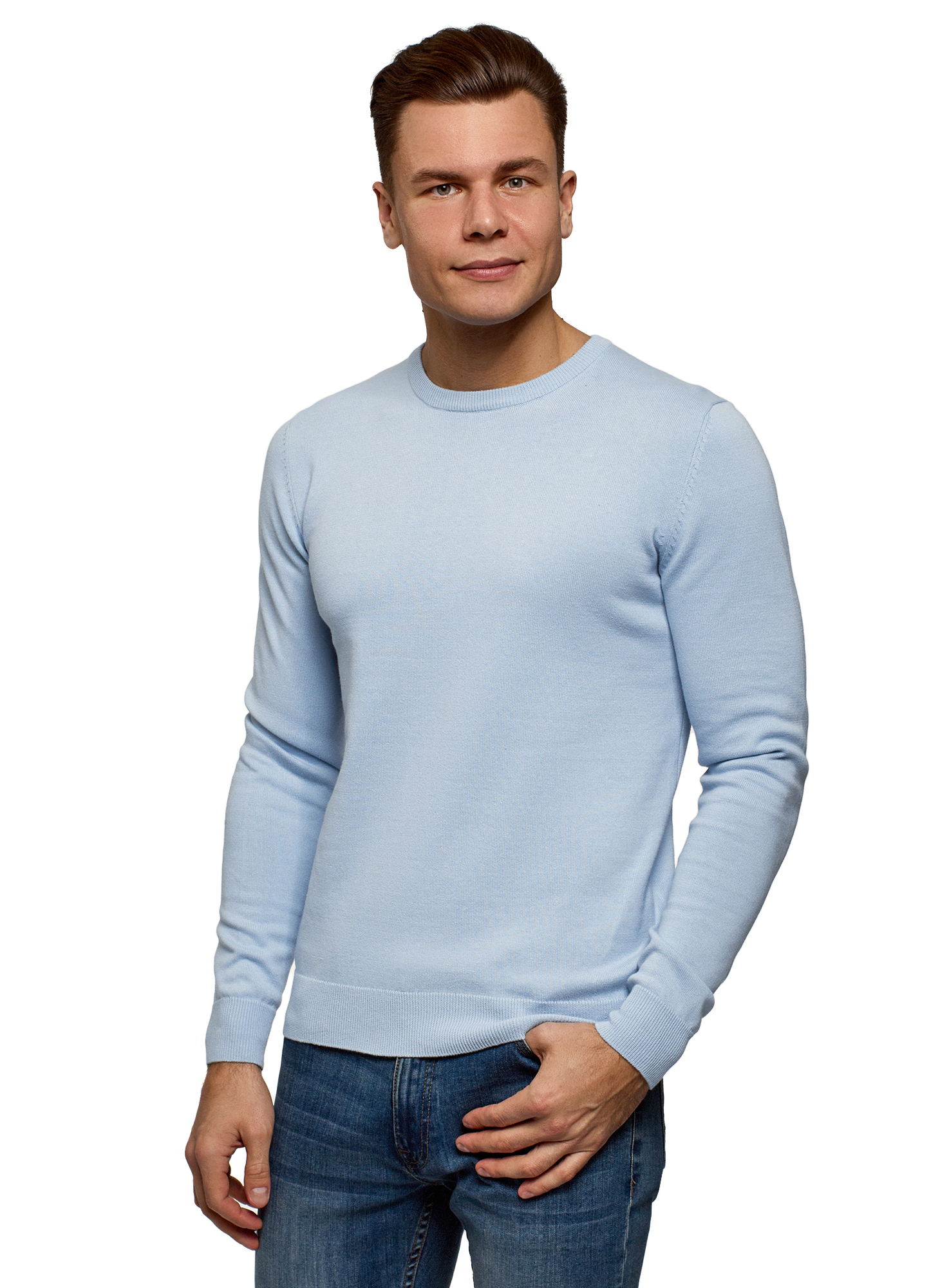 

Джемпер мужской oodji 4B112021M синий XL, 4B112021M