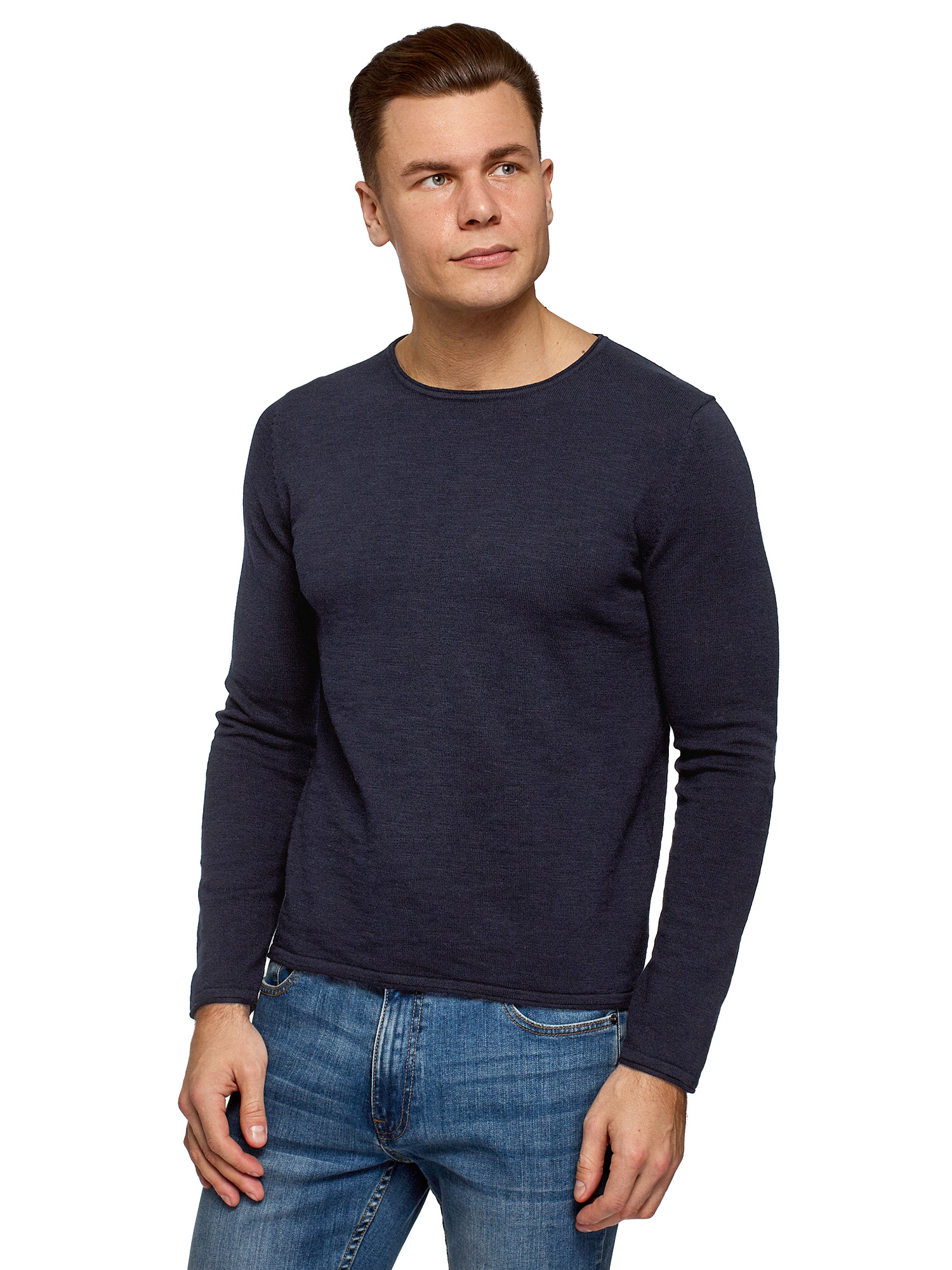 

Джемпер мужской oodji 4B112024M синий 2XL, 4B112024M