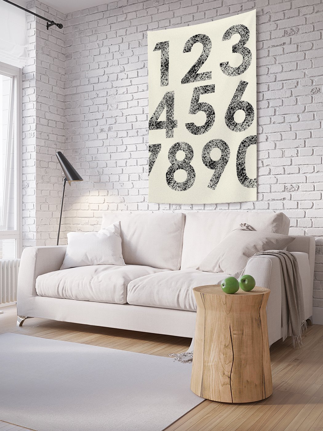 

Вертикальное фотопанно на стену JoyArty Трафареты цифр 150x200 см, Трафареты цифр