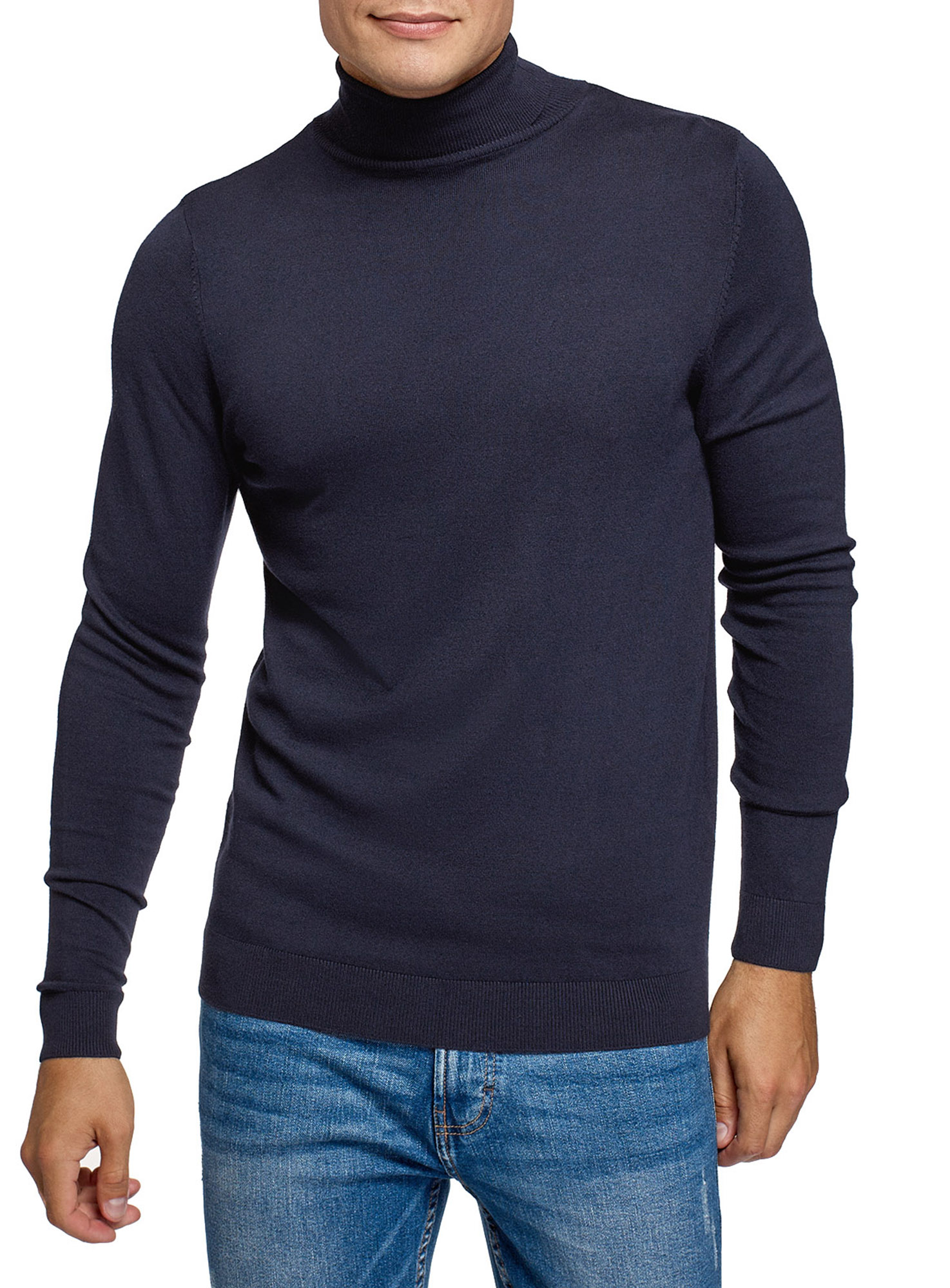 

Водолазка мужская oodji 4B312003M-3 синяя XL, 4B312003M-3