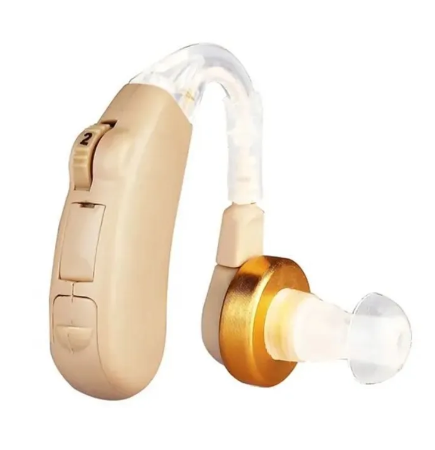 Купить Слуховой аппарат заушный KUPLACE Hearing Aid 189 на батарейках, бежевый