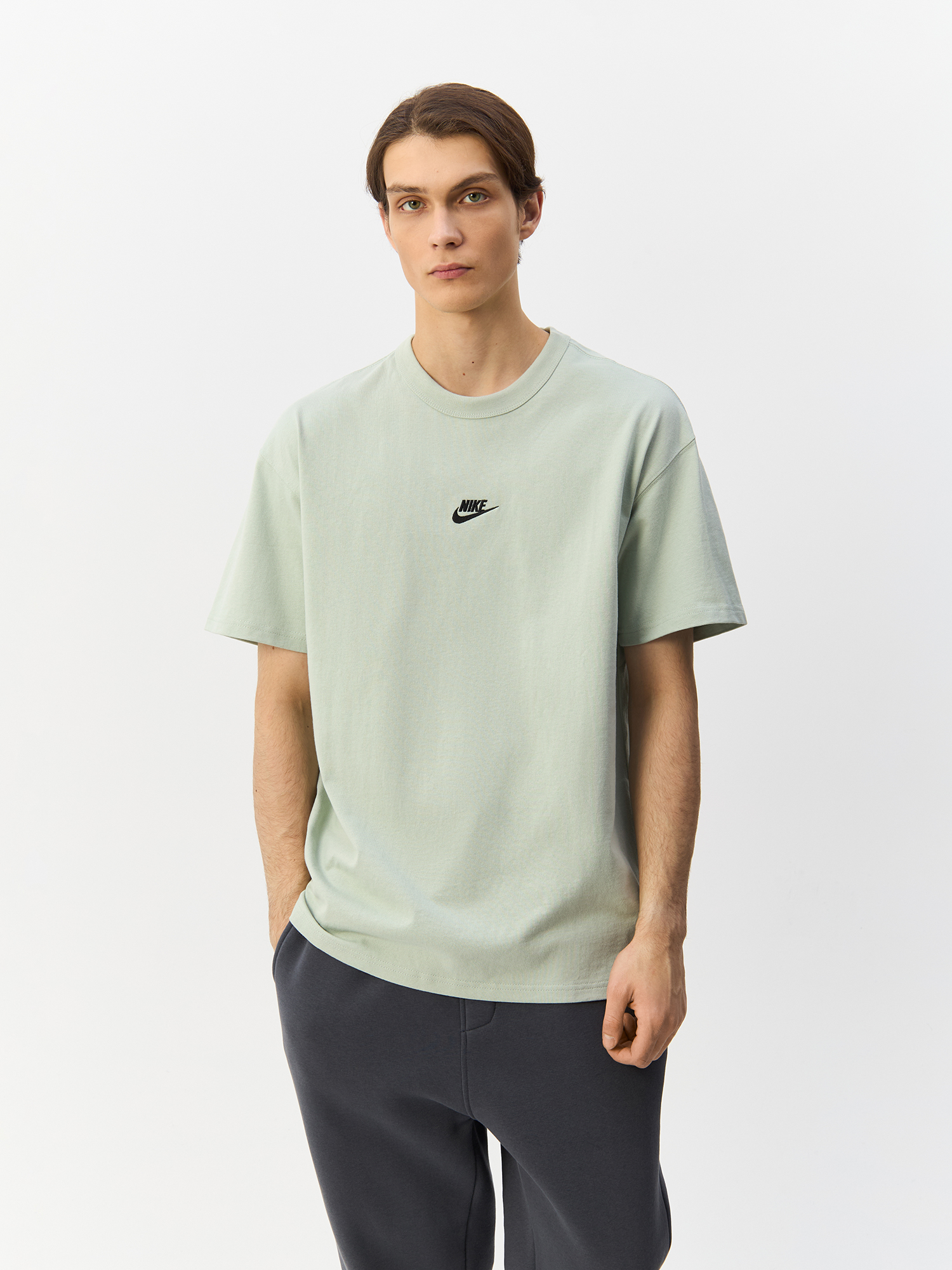 

Футболка мужская Nike Sportswear Premium Essentials DO7392-017 бежевая L, Бежевый, Sportswear Premium Essentials