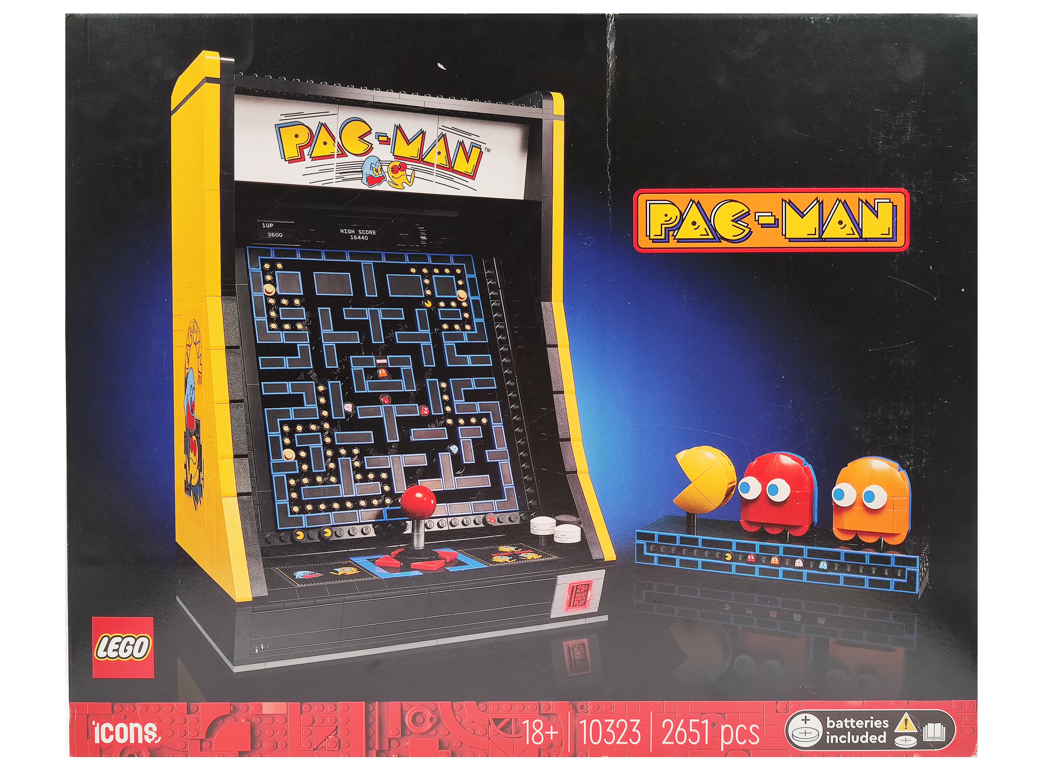 Конструктор LEGO Icons Аркада PAC-MAN 10323 конструктор lego icons крепость эльдорадо 10320