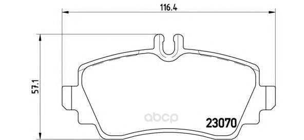 

Колодки Пер.Mercedes A-Class (W168) 98-04 brembo p50035