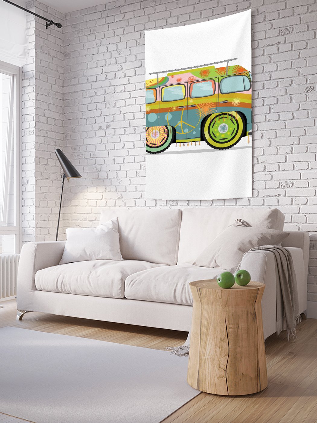 

Вертикальное фотопанно на стену JoyArty Бус для хиппи 150x200 см, Бус для хиппи