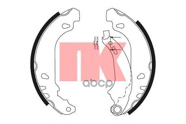 

Колодки Тормозные Барабанные Peugeot 206 98- Nk 2737636