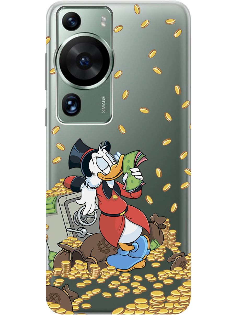 

Силиконовый чехол на Huawei P60 Pro с принтом "Скрудж и сейф" прозрачный, Белый;красный;прозрачный, 772620871