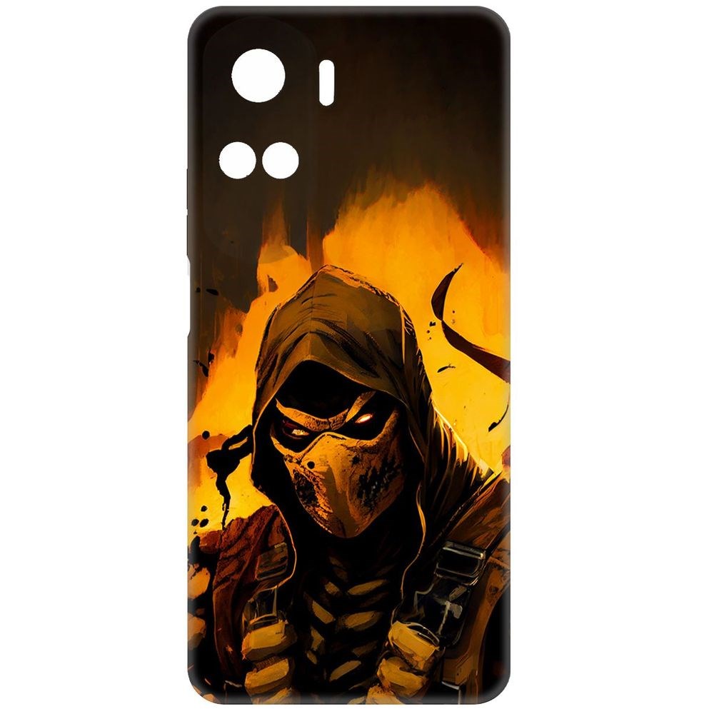 

Чехол-накладка Krutoff Soft Case Мортал Комбат. Скорпион для Honor X50i черный
